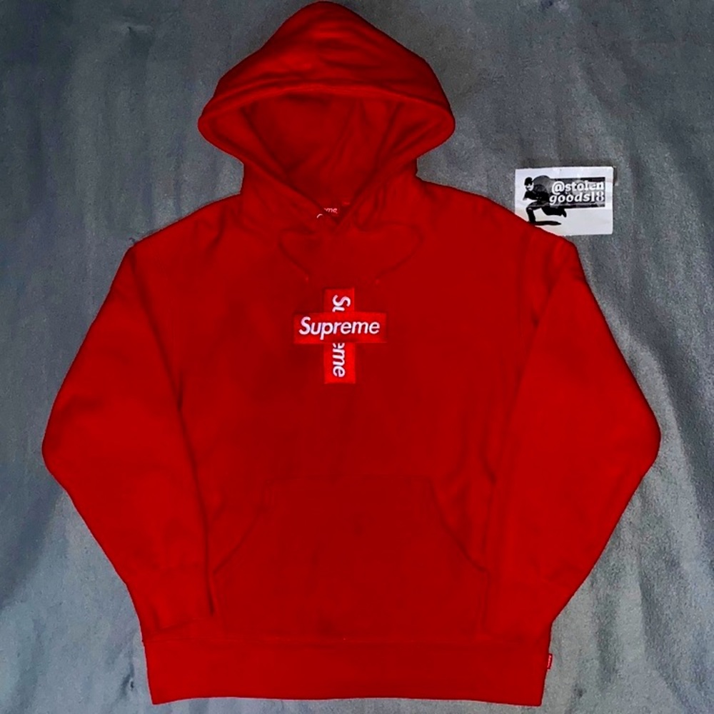 FW20 Supreme Cross Box Logo Hoodie
